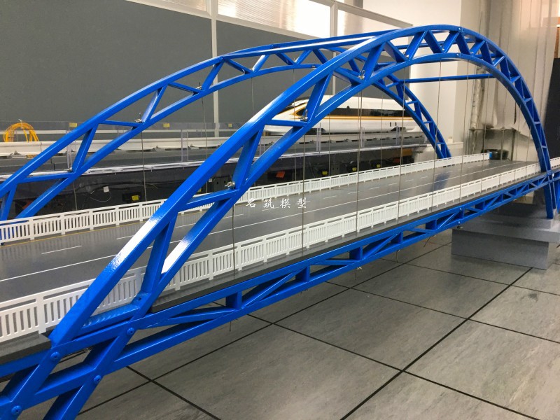 澳門大學鋼桁架橋實驗模型_拱橋模型_橋梁模型